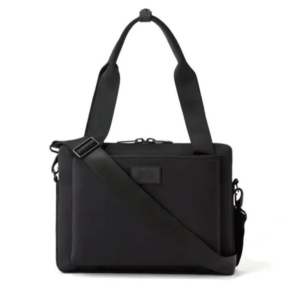 Dagne Dover Medium Ryan Neoprene Laptop Bag Size One 14"X11" Black.